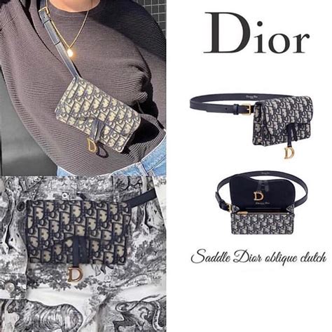 dior pouch belt|dior saddle bag black monogram.